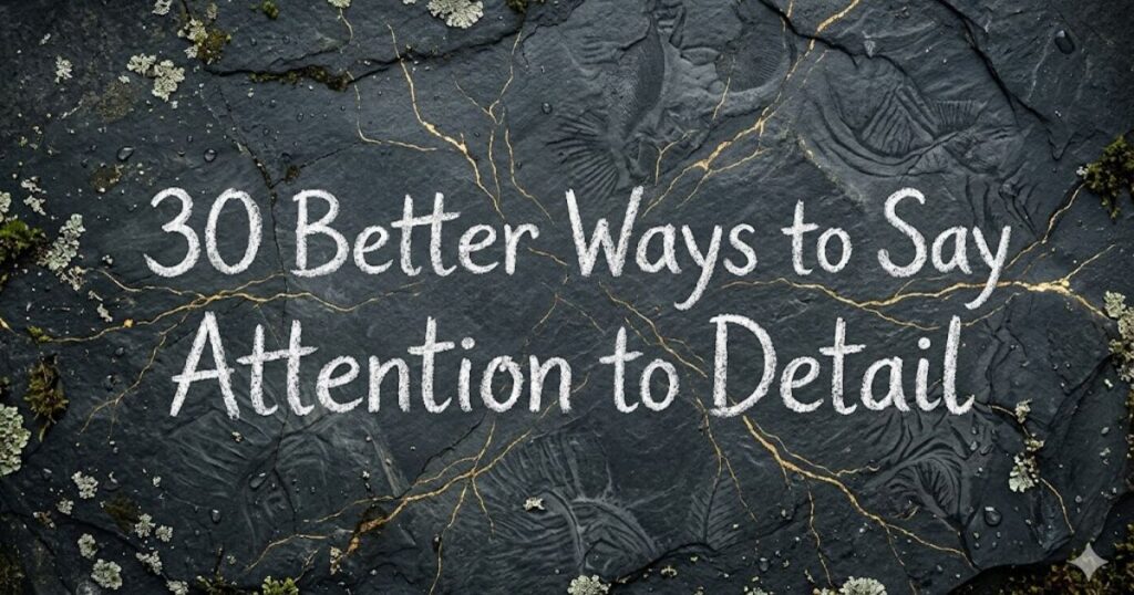 Better Ways to Say Attention to Detail