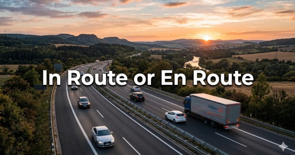 In Route or En Route