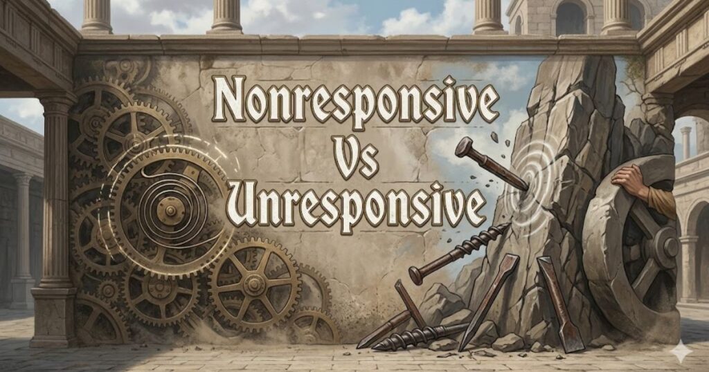 nonresponsive vs unresponsive