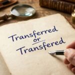 transferred or transfered