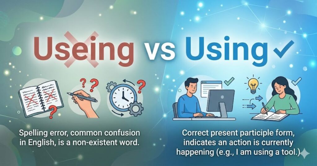 Useing vs Using