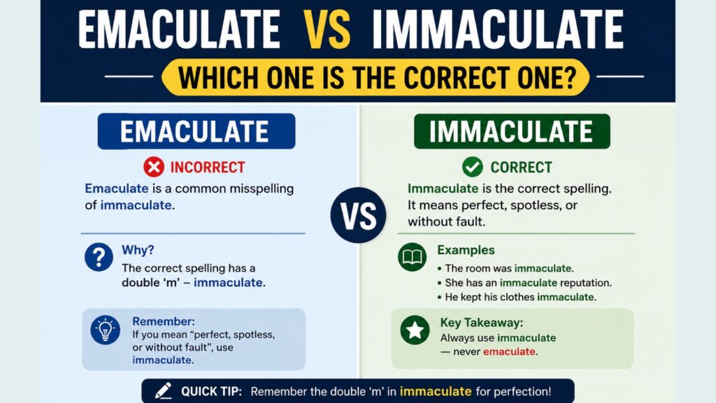 Emaculate vs Immaculate Which One Is The Correct One