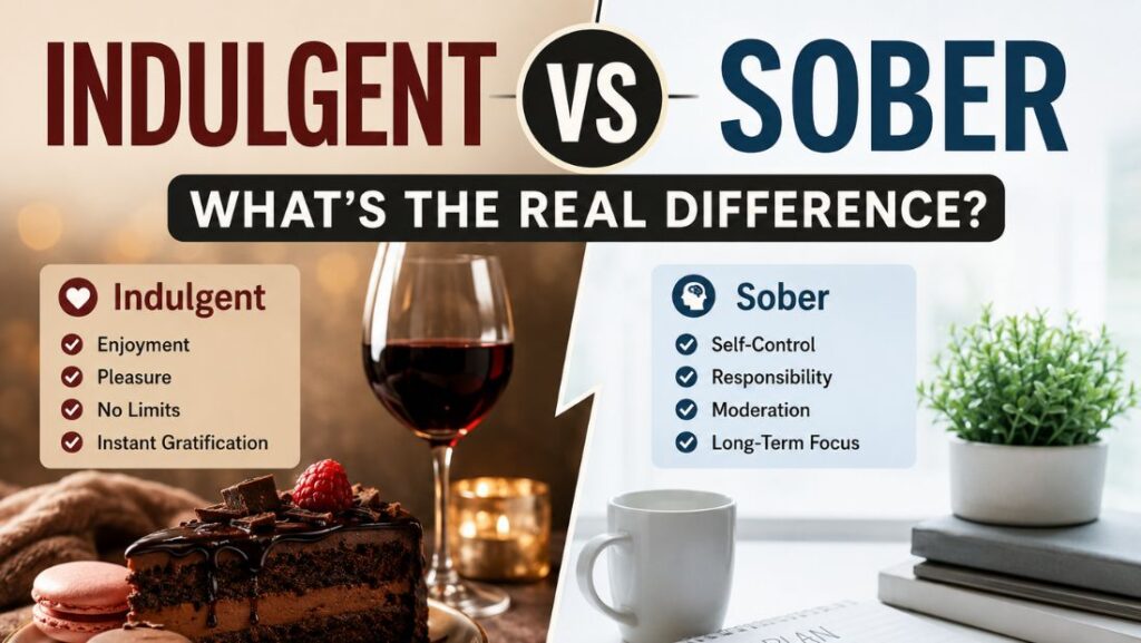 Indulgent vs Sober: What’s the Real Difference?